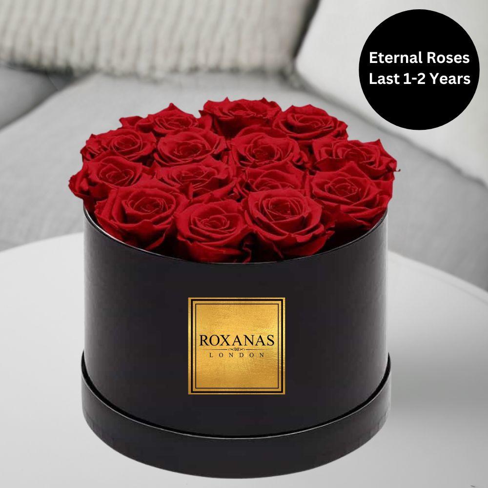 Eternal infinity rose hat box delivery