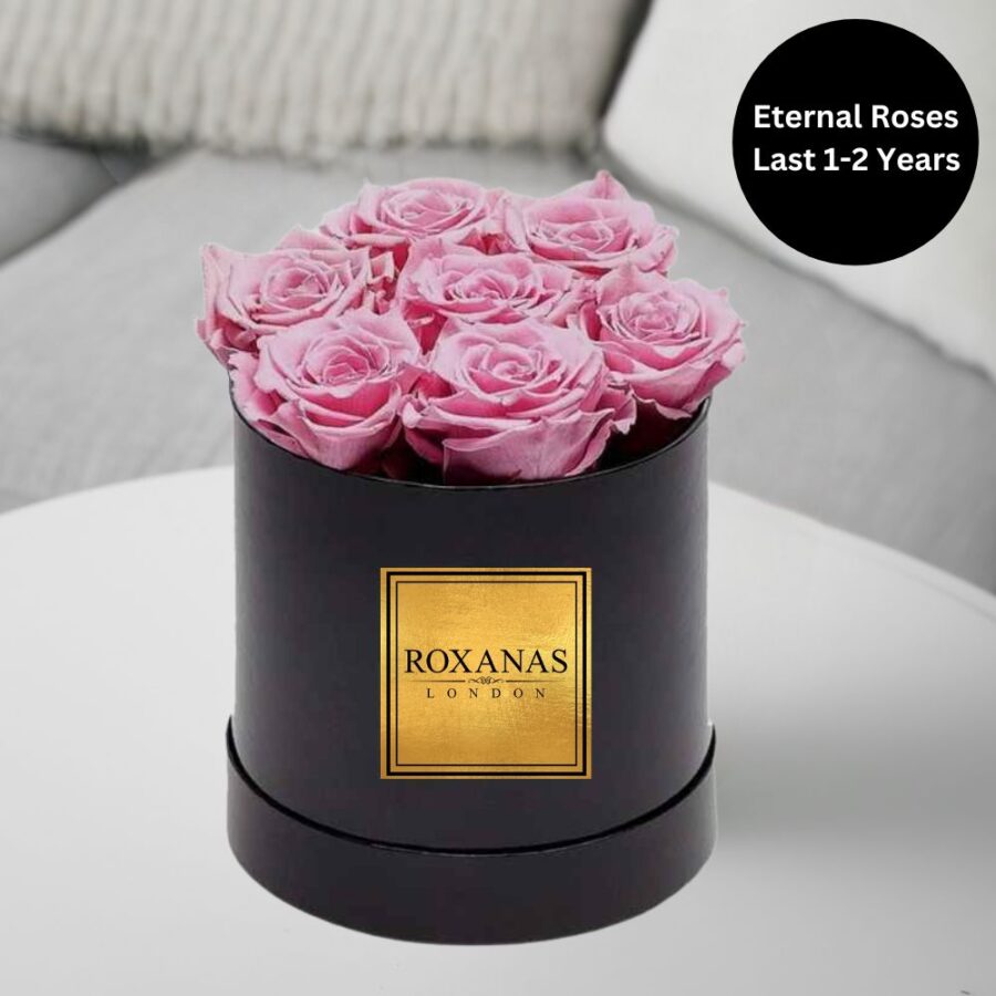 eternal 6 pink rose hat box