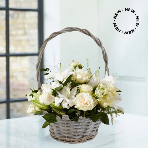 The pure flower basket. roxanas flowers. www.roxanas.co.uk